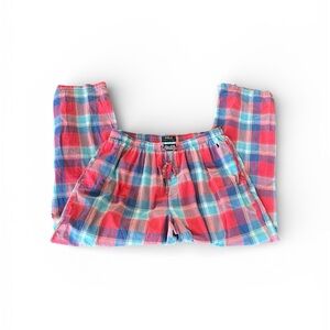Polo Ralph Lauren Pj Bottoms Plaid Pockets Elastic Waist Drawstrings Size XL